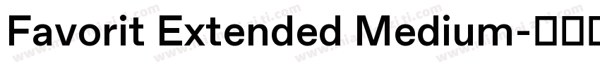Favorit Extended Medium字体转换